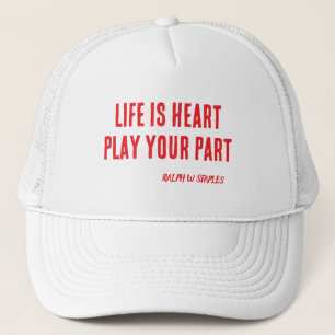 HEART SLOGAN TRUCKER HAT