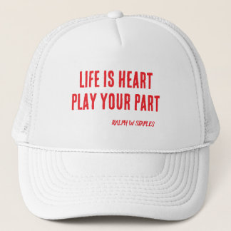 HEART SLOGAN TRUCKER HAT