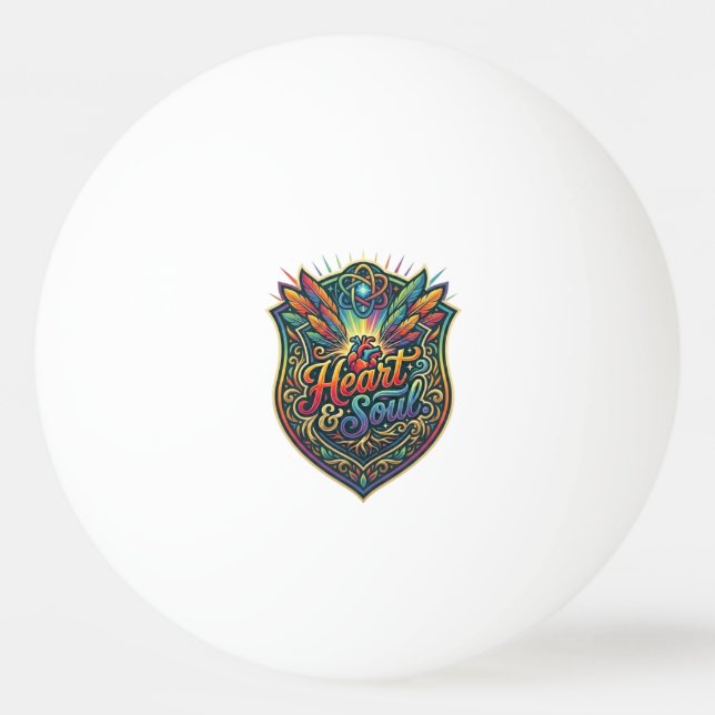 Heart & Soul. Ping Pong Ball (Front)
