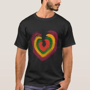HEART Special Customisable Black Tourist T-Shirt