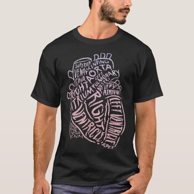 Heart Specialist Anatomy Doctor Medical Biology T-Shirt (Front)