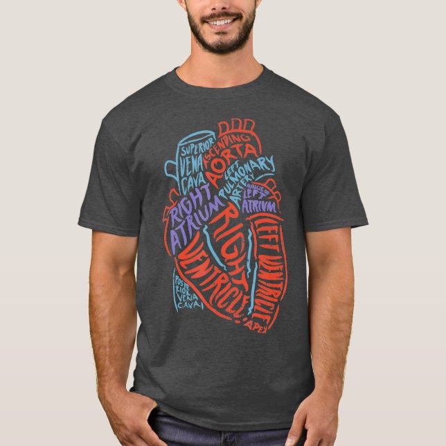 Heart Specialist Anatomy Doctor Medical Biology T-Shirt (Front)
