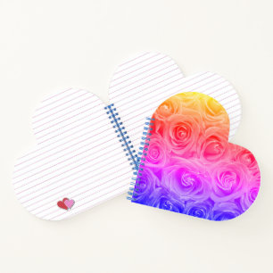 Heart spiral notebook