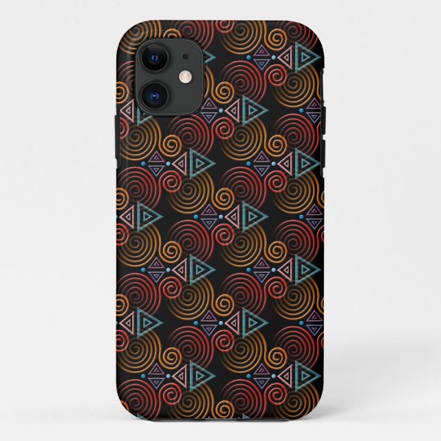 HEART Spiral pattern Case-Mate iPhone Case (Back)