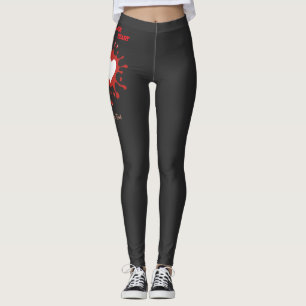 Heart Splash Art – Creative Love Expression Design Leggings