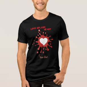 Heart Splash Art – Creative Love Expression Design Tri-Blend Shirt
