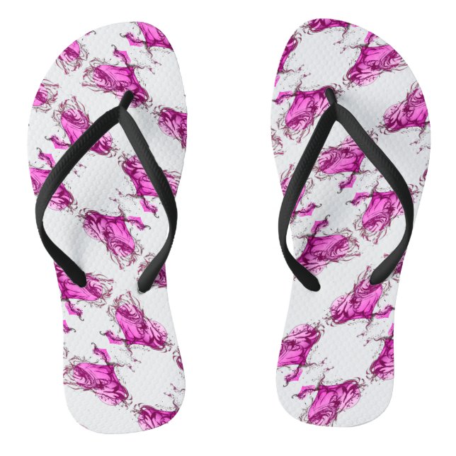 Heart Splash Thongs (Footbed)