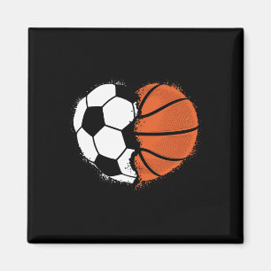 Heart Sports Soccer Sketll Ll Lover Valentines Day Magnet