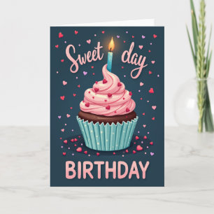 Heart Sprinkles Birthday Card