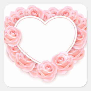 Heart Square Sticker