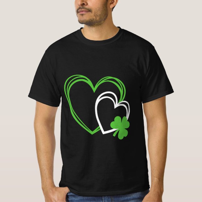 Heart St Patricks Day T-Shirt (Front)
