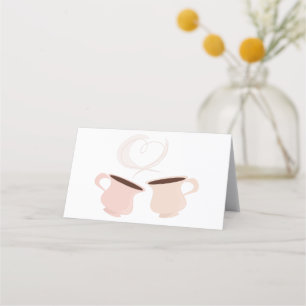 Heart Steam Place Card