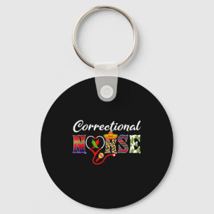 Heart stethoscope correctional nurse cinco de mayo key ring