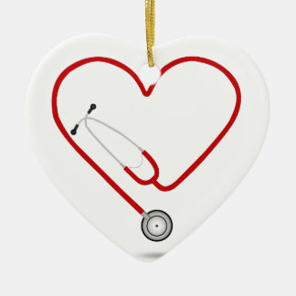 heart stethoscope.jpg ceramic tree decoration