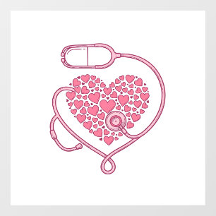 Heart Stethoscope Medical Love Vector Shirt Design