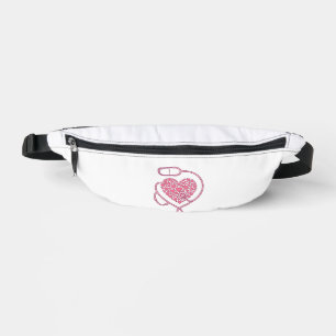 Heart Stethoscope Medical Love Vector Shirt Design Bum Bags