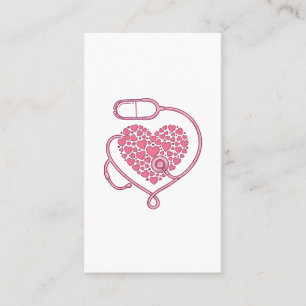 Heart Stethoscope Medical Love Vector Shirt Design Business Card
