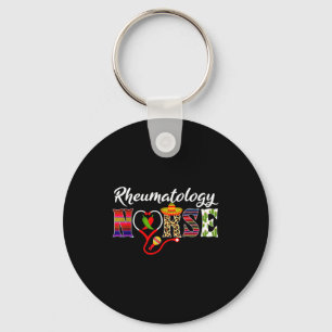 Heart stethoscope rheumatology nurse cinco de mayo key ring