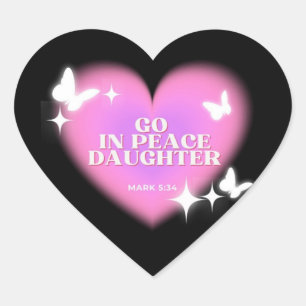 Heart Sticker Bible Verse Sticker Faith Sticker