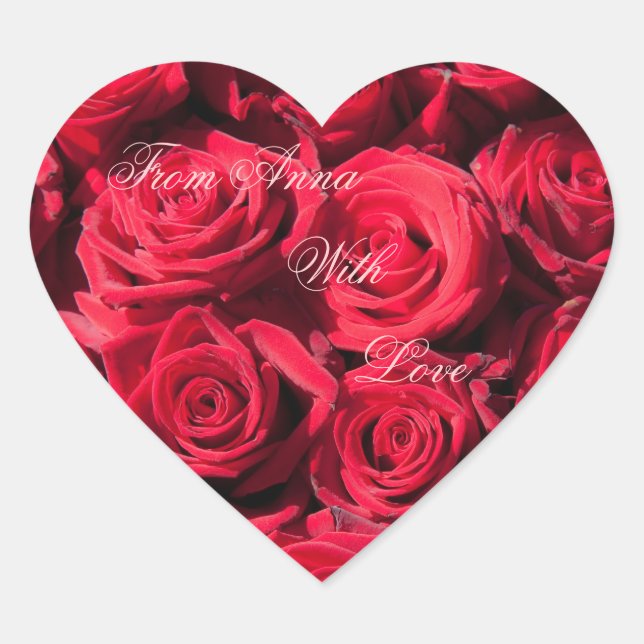 Heart sticker with love (Front)