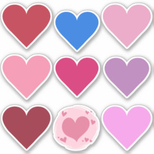 Heart stickers