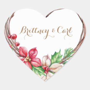 Heart Stickers, Glossy, Small, 1½ inch (sheet of 2 Sticker