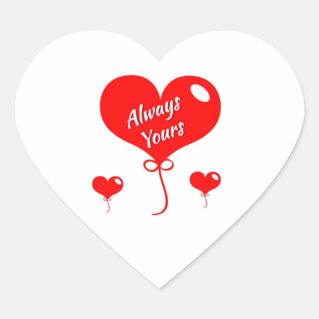 Heart Stickers | Personalised Craft Decals (Front)