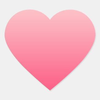 Heart Stickers Pink Gradient