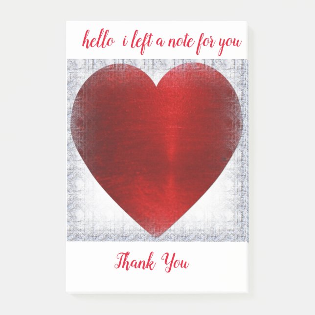 HEART STICKY  NOTES (Front)