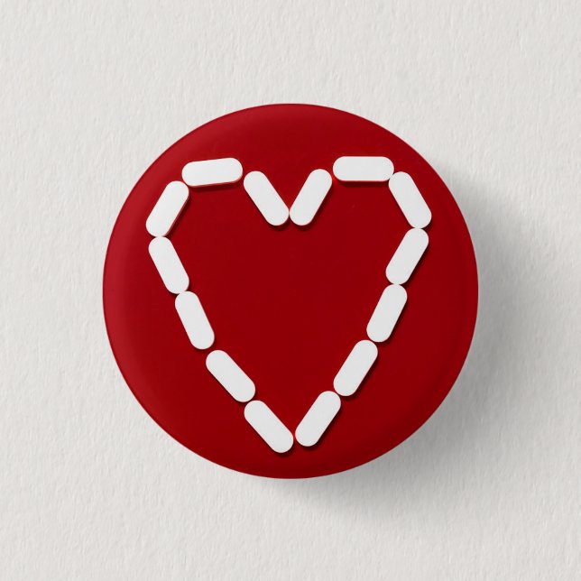 Heart. Stop depression. Button (Front)