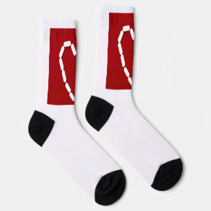 Heart. Stop depression. Crew Socks