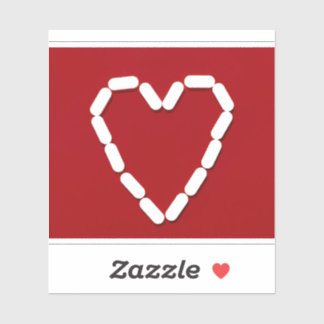 Heart. Stop depression. Custom-Cut Vinyl Sticker