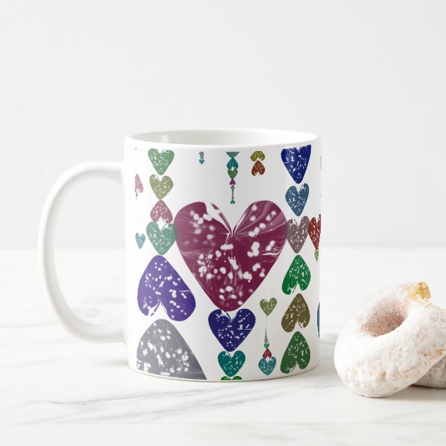 Heart strings coffee mug (With Donut)