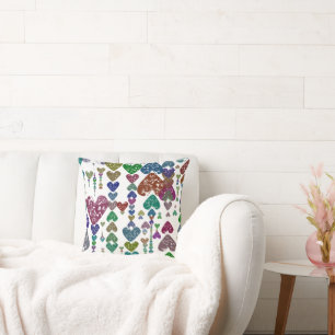 Heart strings cushion