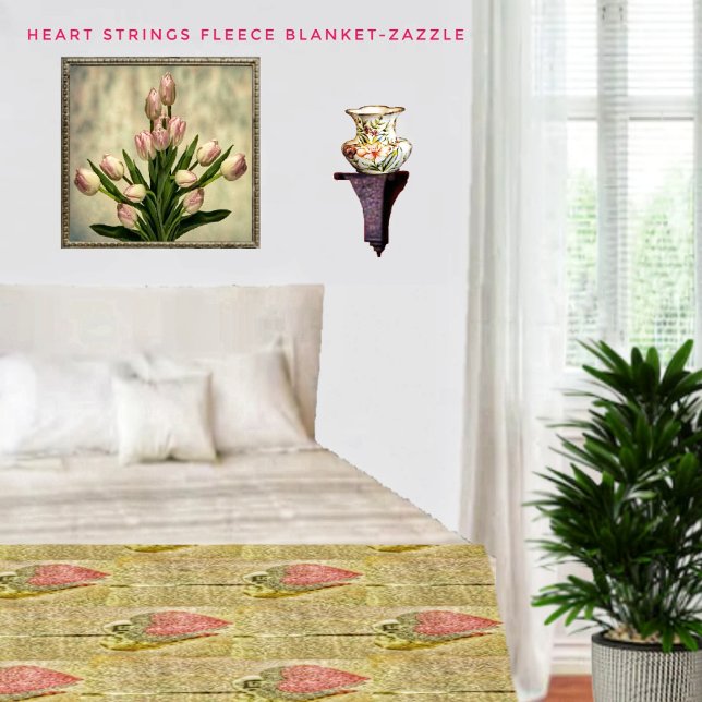 Heart Strings Fleece Blanket (Creator Uploaded)