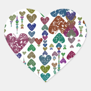 Heart strings sticker