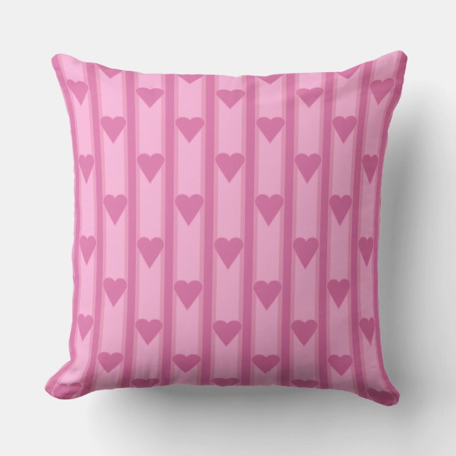 Heart Striped Cushion (Front)