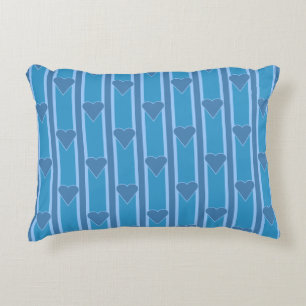 Heart Striped Decorative Cushion