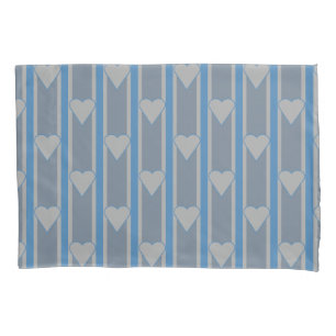 Heart Striped Pillowcase