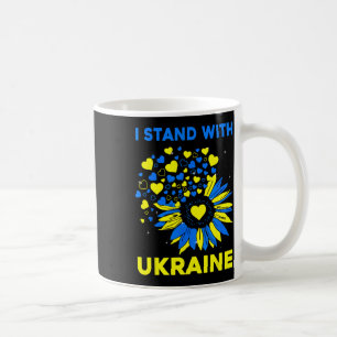 Heart Sunflower I Stand With Ukraine Coffee Mug