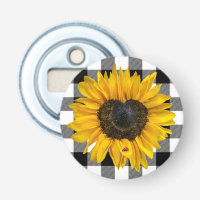 Heart Sunflower with Ladybug  