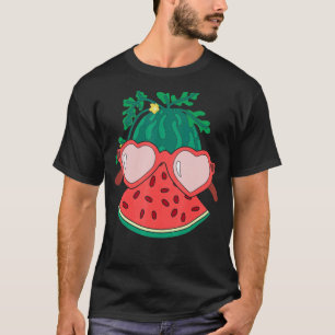 Heart Sunglasses Tropical Fruit Exotic Cool Water T-Shirt