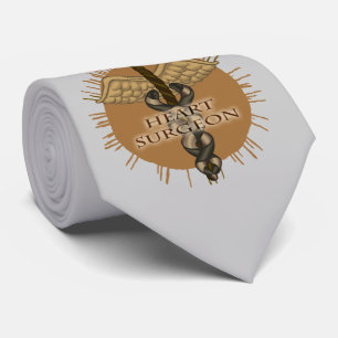 Heart Surgeon caduceus  Tie
