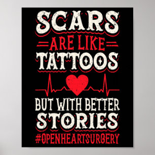 Heart Surgery Byp Awareness Heart Proud Mum Of A  Poster