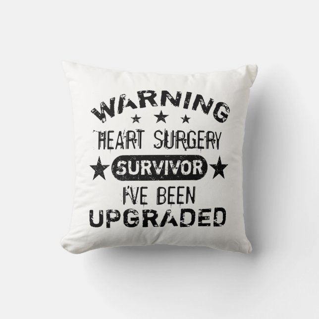 Heart Surgery Humour Upgraded Cushion (Front)