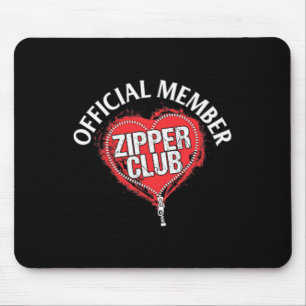 Heart Surgery Official Zipper Club Member Gift  Mouse Pad