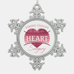 Heart Surgery Recovery For Women Snowflake Pewter Christmas Ornament