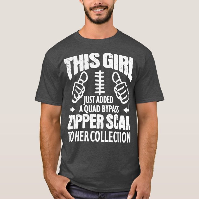 Heart Surgery Recovery Gift For Quadruple Bypass T-Shirt (Front)