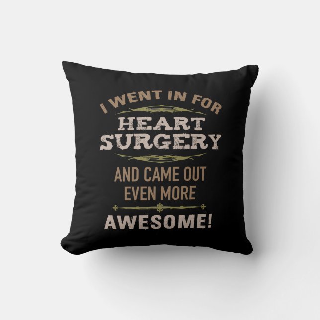 Heart Surgery Recovery Humour Cushion (Front)