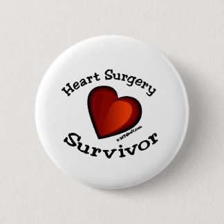 Heart Surgery Survivor 6 Cm Round Badge